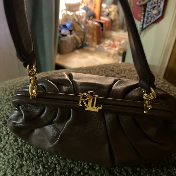 Lauren Ralph Lauren Graci / Pelle Marone napa leather - Picture 6 of 9